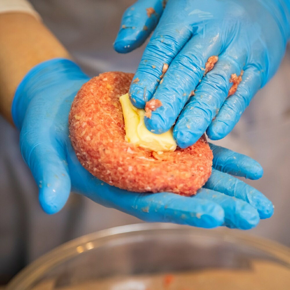 【ふるさと納税】白糠牛のチーズ入りハンバーグ【120g×3個 / 6個 / 9個】 - 画像3