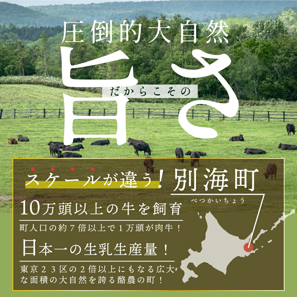【ふるさと納税】【 年3回 ステーキ 定期便 毎月 定期 】 高評価 ★ 5.0 黒毛和牛「別海 和牛 」サイコロステーキ 用 500g（ 小分け 250g×2P）× 3ヶ月 【全 3回 】計 1.5kg （ ふるさと納税 ステーキ 定期便 ふるさと納税 肉 牛肉 定期便 訳あり 餌にこだわり 赤身 ） - 画像3