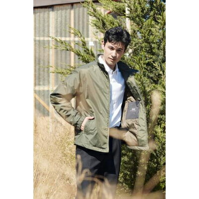 [KAPOK KNOT] カポックダウンライトジャケット　メンズ　オリーブ　3L　1着_H74【1239139】