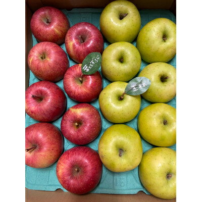 【ふるさと納税】【2025年産】りんご 完熟葉とらずふじ・王林詰め合わせ 5kg (16～24玉)_ 青森県産 りんご リンゴ 林檎 果物 葉とらず 完熟 甘い 美味しい 人気 贈答 ギフト フルーツ 【配送不可地域：離島・沖縄県】【1181953】 サムネイル2