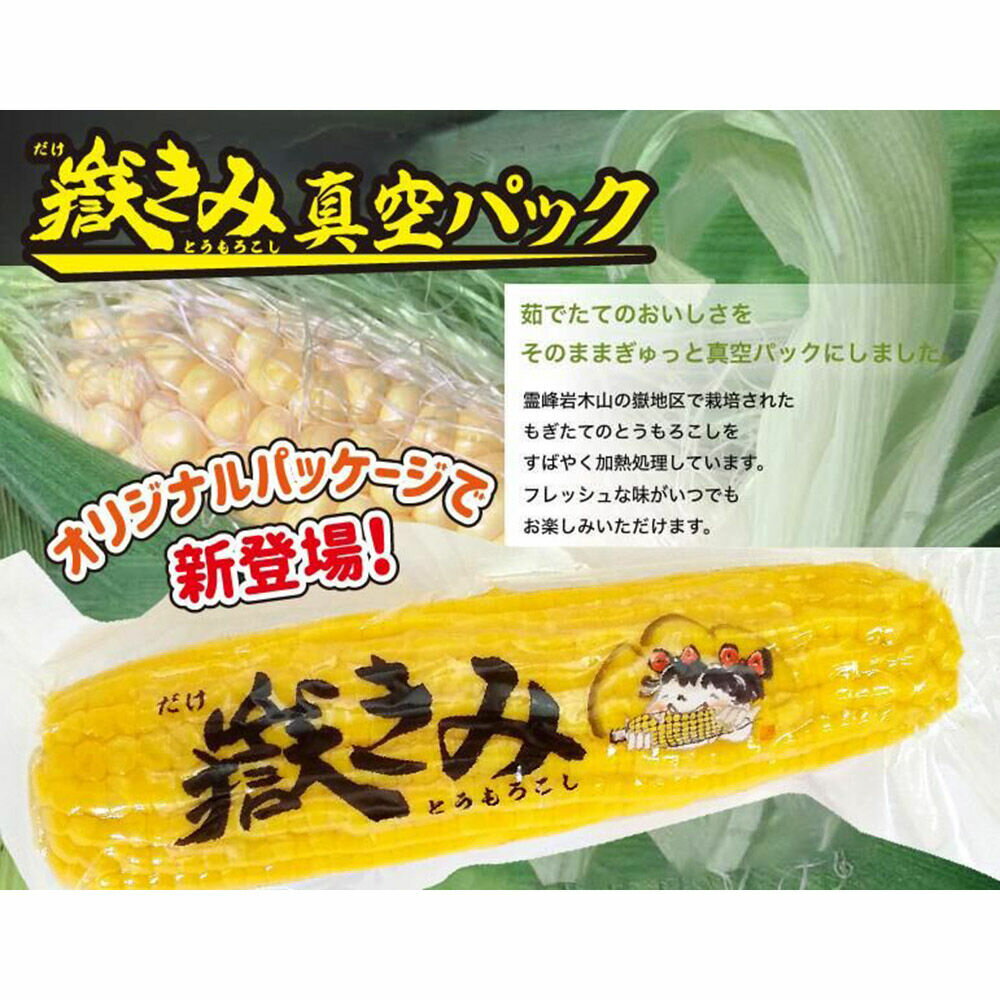 【ふるさと納税】【寄附金額見直しました】とうもろこし 嶽きみ真空パック 10本セット（L〜2Lサイズ） - 画像2