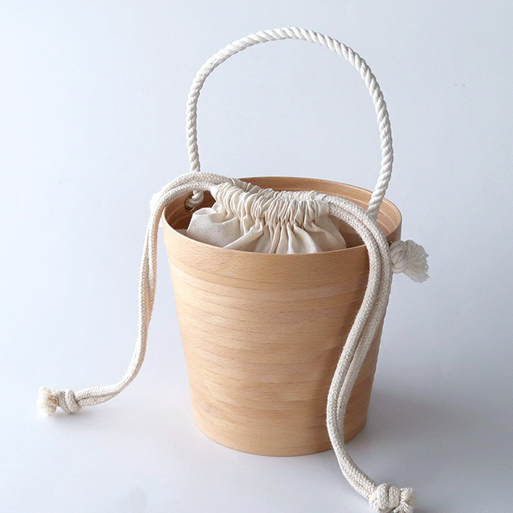 【ふるさと納税】 BUNACO バケツバッグ（ナチュラル）1個 サムネイル2