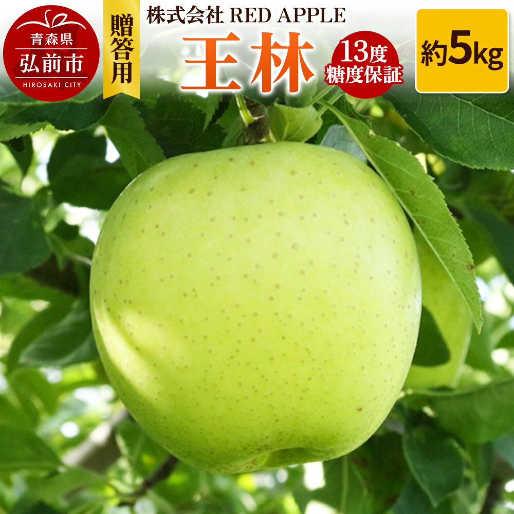 【25年12月発送】りんご 13度糖度保証【贈答用】王林 約5kg
