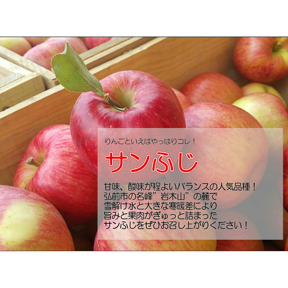 【ふるさと納税】 【25年12月発送・先行受付】りんご 訳あり家庭用 白熊 サンふじ 約5kg（14〜20玉程度）糖度13度 サムネイル2
