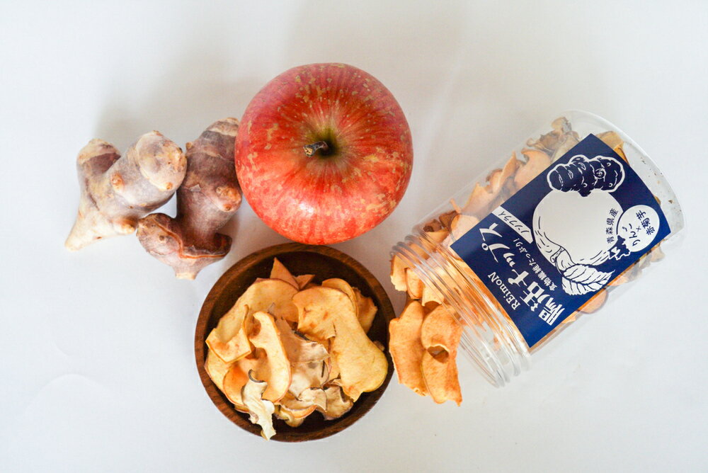 【ふるさと納税】菊芋 チップス 50g 菊芋 と りんご の ノンフライ チップス 40g【 菊芋チップス りんごチップス イヌリン 菊芋 きくいも キクイモ りんご 林檎 リンゴ 青森 五所川原市 】 甘くないおやつ 自然派 栽培期間中農薬不使用 朝からのスッキリのサポートに 加工品 - 画像3