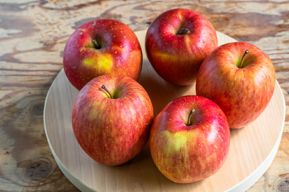 【ふるさと納税】【 家庭用 】 葉とらずりんご サンふじ ( 内容量が選べる 3kg / 5kg ) ( 配送時期が選べる 11月 12月 ) / 青森産 りんご 傷 サンふじりんご リンゴ ジュース お菓子作り くだもの フルーツ 果物 林檎 送料無料 青森県 五所川原市 サムネイル2