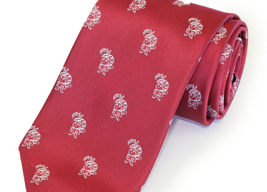 【ふるさと納税】つがーるちゃんネクタイ えんじ つがる市 マスコットキャラクター ゆるキャラグッズ [0404] サムネイル2