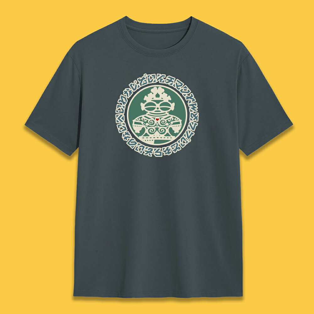 【ふるさと納税】遮光器土偶 Tシャツ [選べる4サイズ] (スレート) 1枚｜半袖 しゃこちゃん ゆるきゃら 縄文 土偶 青森県 つがる市 世界遺産 [0848-0852] サムネイル2