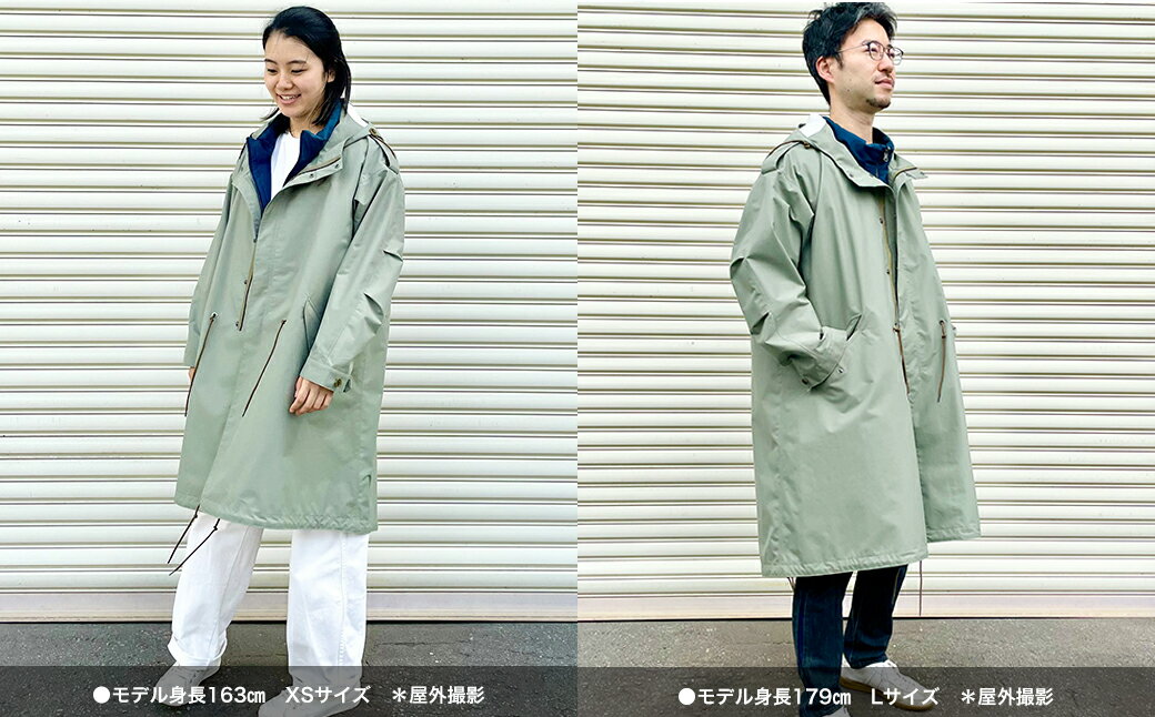【ふるさと納税】高耐候モッズコート 【送料無料 青森県 七戸町 羽織 アパレル 服 洋服 上着 羽織 コート モッズコート 秋 冬 春 ユニセックス 男性 女性 シンプル 普段着】　【02402-0420】 サムネイル2