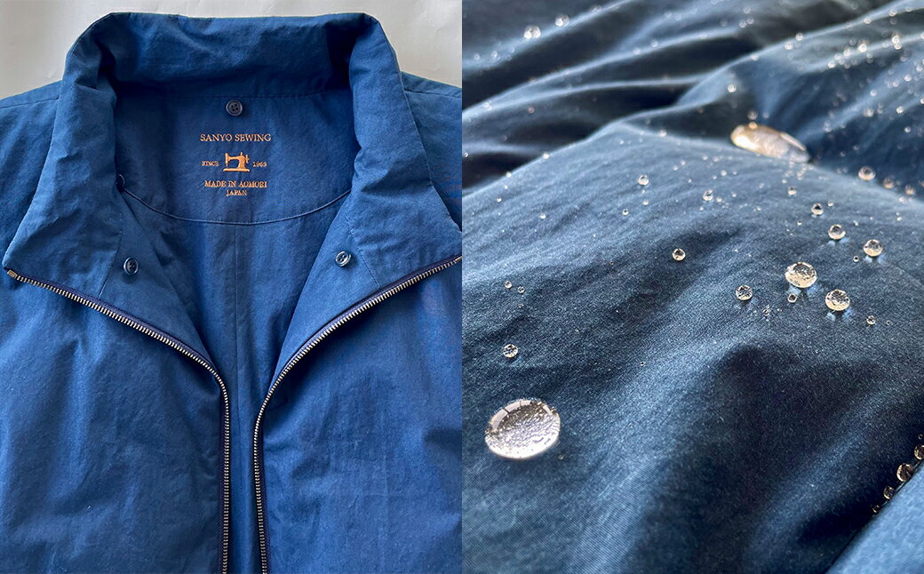 【ふるさと納税】高耐候モッズコート&本藍染ベスト 【送料無料 青森県 七戸町 羽織 アパレル 服 洋服 上着 羽織 コート モッズコート ベスト 秋 冬 春 ユニセックス 男性 女性 シンプル 普段着】　【02402-0421】 サムネイル3