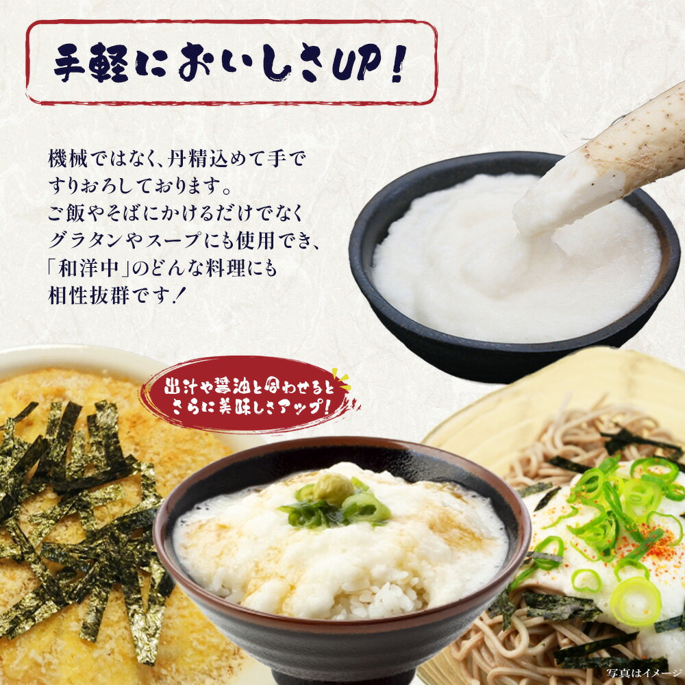【ふるさと納税】【七戸産】冷凍とろろ　500g×1パック 【長芋 ながいも とろろ 白米 ご飯のお供 粘り ヘルシー あっさり 新鮮 野菜 青森県 七戸町 贈り物 お歳暮 夏 ギフト】【02402-0384】 - 画像2