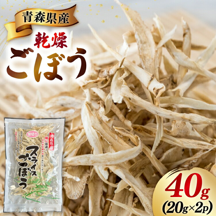 青森県産 乾燥 ごぼう 計40g(20g×2p) [柏崎青果 青森県 おいらせ町 oi02ayo620010] ゴボウ 牛蒡 簡易包装 小分け 長期保存 保存食 備蓄 常温