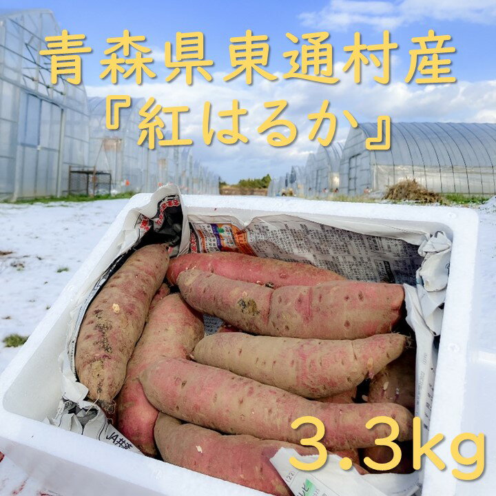 青森県東通村で採れた紅はるか（3.3kg）