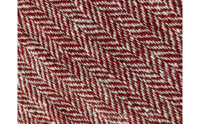 【ふるさと納税】手紡ぎ 手織り ロングマフラー（朱 杉綾） ファッション小物 織物 サムネイル3