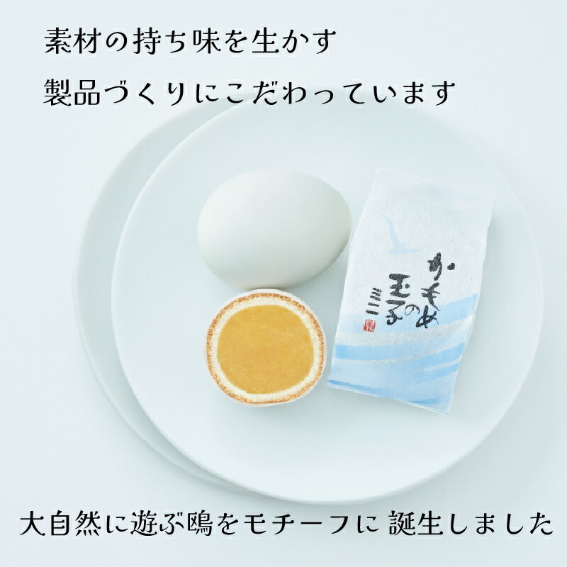 【ふるさと納税】 かもめの玉子 ミニ 4個入 × 5パック (計20個) お菓子 スイーツ 洋菓子 銘菓 大船渡 岩手県 卵型 お茶菓子 焼き菓子 焼菓子 餡 おやつ お土産 手土産 さいとう製菓 - 画像3