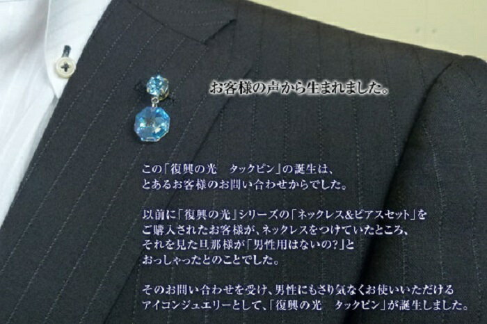 【ふるさと納税】 復興の光 (スワロフスキーアクセサリー) タックピン 2個 レディース メンズ プレゼント アクセサリー 装飾 サムネイル3