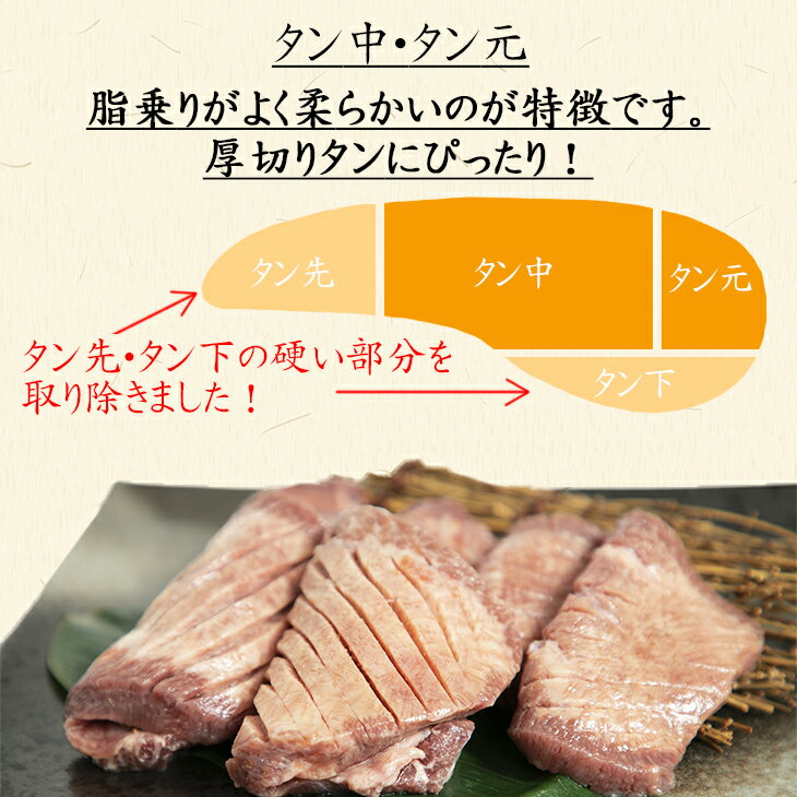 【ふるさと納税】味付け牛タン塩味 600g〜食べきりサイズ〜(300g×2パック) 牛タン 薄切り 牛肉 肉 焼肉 たんもと たんなか 塩牛タン 冷凍 真空パック 味付け肉 サムネイル3