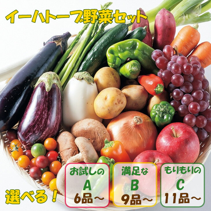 いわて花巻産 イーハトーヴ野菜セット ≪選べる内容量！ お試しセット(6品〜) or 満足セット(9品〜) or もりもりセット(11品〜)≫ 旬 野菜 果物 お楽しみ