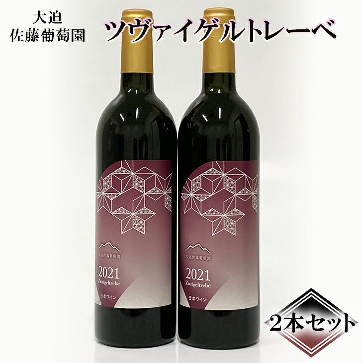 大迫佐藤葡萄園 ツヴァイゲルトレーベ 750ml×2本セット ふるさと納税 ワイン
