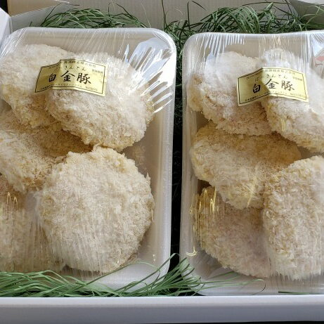 【ふるさと納税】メンチカツ 白金豚（プラチナポーク）100% 10個入 豚肉 ブランド肉 カツ フライ 冷凍配送 サムネイル2