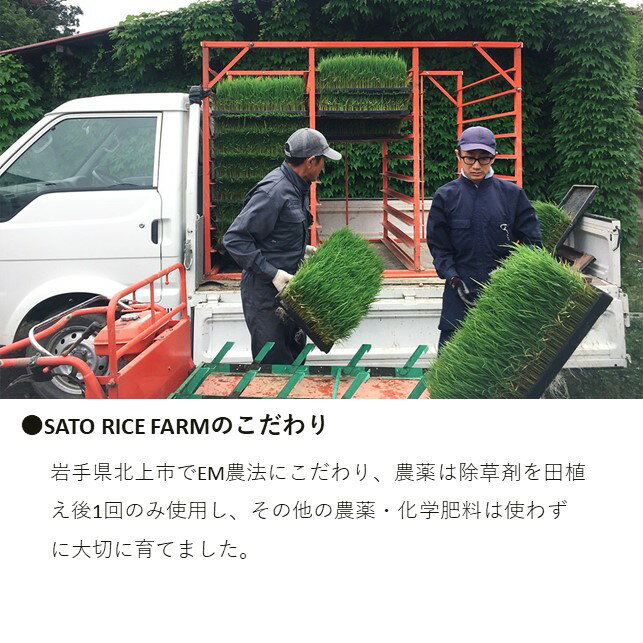 【ふるさと納税】【令和8年産 予約 10月中旬～発送開始】【 6ヶ月 定期便 】岩手県産 ひとめぼれ 5kg 有機肥料使用 EM栽培 で土づくりにこだわって育てた ひとめぼれ！ 玄米 も可能 岩手県 北上市 L0108 SATO RICE FARM 米 お米 白米 精米 ごはん 特別栽培米 - 画像3