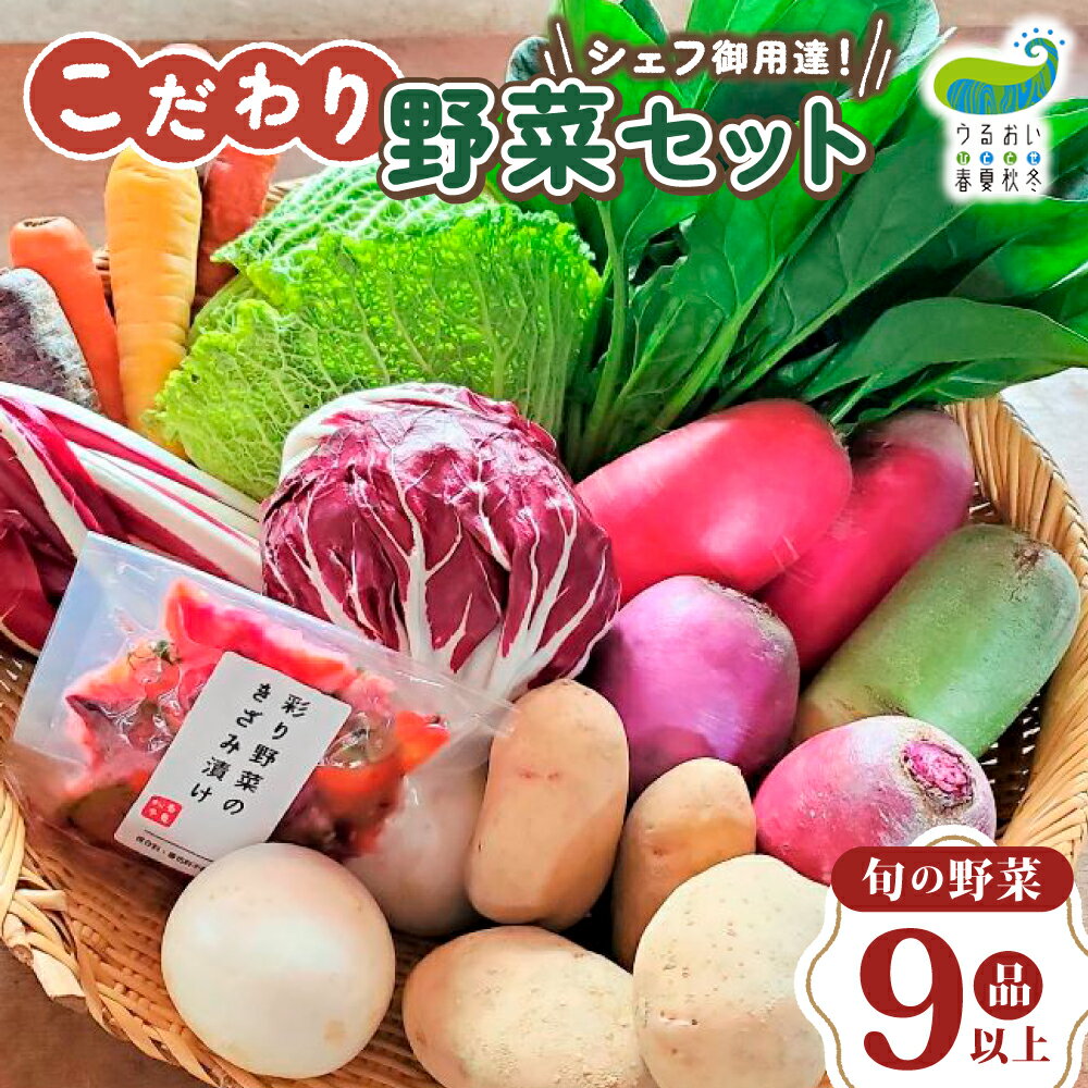 こだわり 野菜セット（ 9品 以上 ）【予約受付 6月発送開始予定】 シェフ御用達 旬 野菜 詰め合わせ 国産 岩手 うるおい春夏秋冬 岩手県 北上市 C0493 旬野菜 季節の野菜 西洋野菜 紫人参 黄色人参 丸なす 水なす 小なす 長なす とうがらし カラフル 野菜