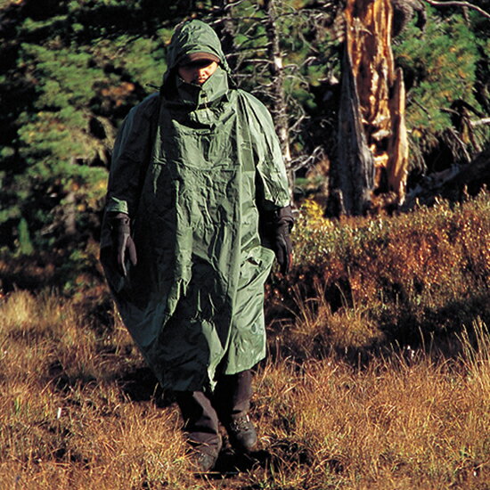 【ふるさと納税】ポンチョ ダンロップ 遮光シリーズ アンアクター（ 遮光 ポンチョ ）OGD3030 オリーブ アウトドア キャンプ タープ BBQ ブランド 登山 トレッキング ブランド品 レインウェア HCS DUNLOP Shading Series レンジャー 自衛隊 サバイバル サバゲー 送料無料 サムネイル2