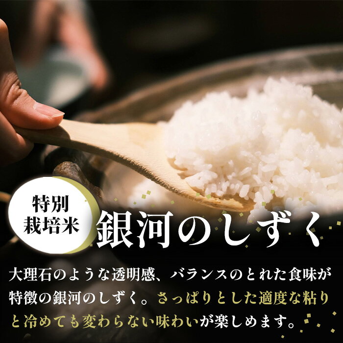 【ふるさと納税】＜令和7年産＞ 定期便 3回 特別栽培 銀河のしずく 2kg お米 米 ふるさと納税 贈り物 プレゼント ギフト お中元 お歳暮 オリジナル ブランド おこめ こめ コメ ごはん ご飯 おにぎり 弁当 カレー 送料無料 岩手県 一関市 - 画像3