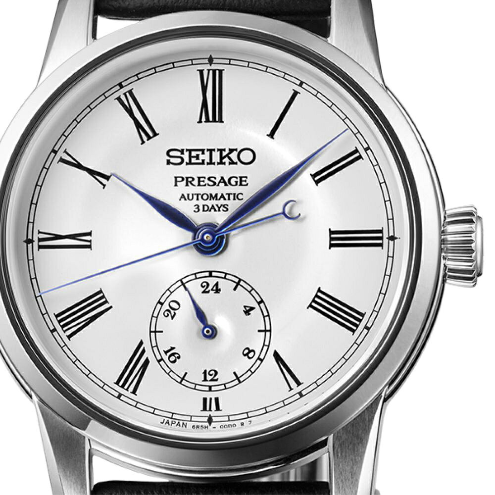 【ふるさと納税】SART009 「セイコープレザージュ」 メカニカル 自動巻 SEIKO PRESAGE Classic Series 機械式腕時計 牛皮革ベルト レザーバンド アナログ ローマ数字 ホワイト文字盤 腕時計 ウオッチ ウォッチ メンズ 男性 ファッション 岩手県 二戸市 送料無料 サムネイル3