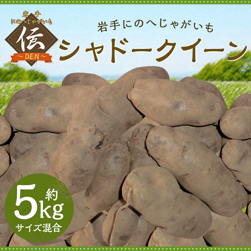 【ふるさと納税】厳選品 岩手にのへじゃがいも「伝」 シャドークイーン 約5kg サイズ混合 じゃがいも 芋 じゃが芋 野菜 二戸市産 岩手県産 国産 送料無料【2026年9月中旬から2027年2月下旬発送予定】 - 画像2