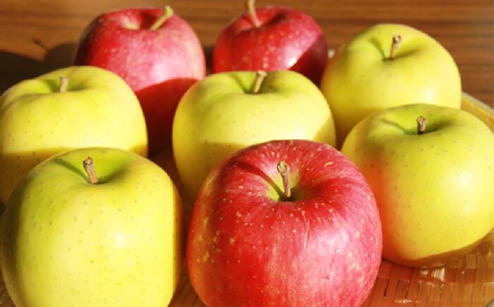 【ふるさと納税】 岩手県産 家庭用 りんご 3kg おすすめ リンゴ 林檎 3キロ 品種と大きさおまかせ！ 約8玉～11玉 アップル 果物 採れたて 新鮮 旬 産地直送 冬の味覚 農園 生食 加工 製菓 アップルパイ コンポート 【フルーツファームおやまだ】 岩手県 滝沢市 送料無料 サムネイル2