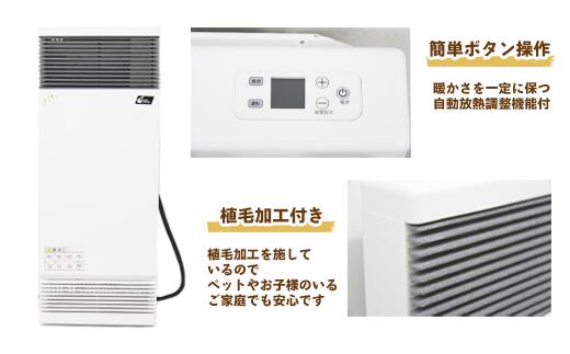 【ふるさと納税】 おすすめ ヒーター 電気ヒーター 縦型パネルヒーター （TPN-0501A） 家電 日用品 スチール製 壁面取付 壁面 小スペース すっきり 脱衣所 トイレ 洗面所 あったか あたたかい 暖かい 冬 暖房 暖房器具 取付型 電化製品 ものづくり 岩手県 滝沢市 送料無料 サムネイル2
