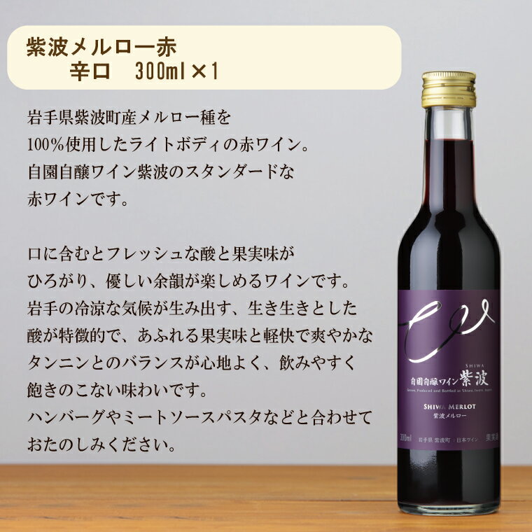 【ふるさと納税】産地限定 ワインぶどう品種使用 ワインミニボトル2本セット[辛口] 紫波町産 テロワール ワイン 白 赤（AL056-2） サムネイル2