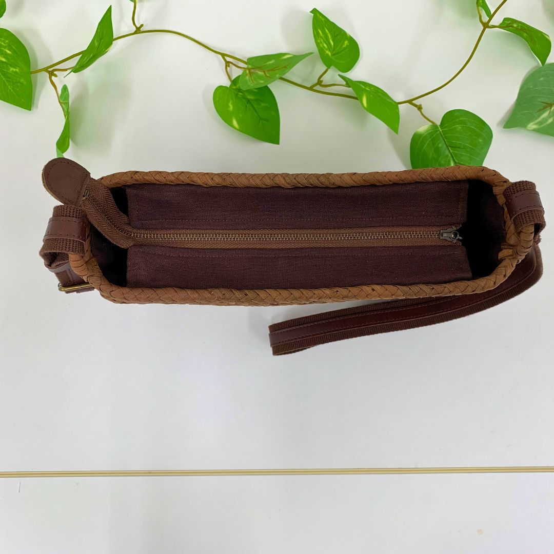 【ふるさと納税】山葡萄かごバッグ（ショルダーバッグ W28cm×H18cm×D8cm） サムネイル3