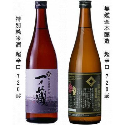 一ノ蔵 特別純米酒 超辛口 & 無鑑査本醸造 超辛口 各720ml×1本【1514038】