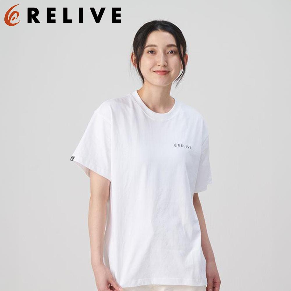 【数量限定】リライブシャツプレミアム/コットン/ロゴ有/ホワイト（S~LLサイズより選択可）【Tシャツ カットソー 衣料 トップス 人気 女 男 スポーツ ゴルフ ウェア アウトドア リラックス トレンド 春 夏 秋 冬 メンズ レディース ユニセックス】