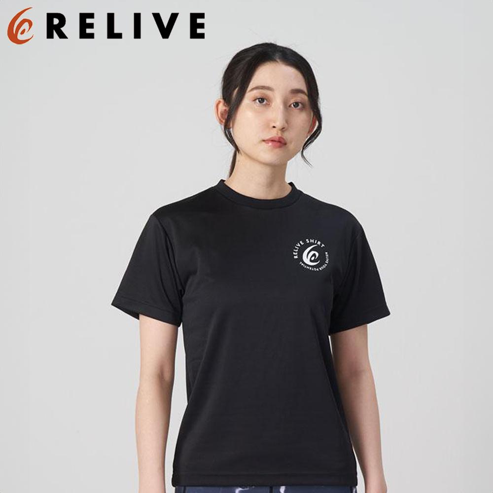 リライブスポーツ/半袖/ブラック（6サイズより選択可）【ファッション 服 Tシャツ カットソー 衣料 トップス 人気 女 男 スポーツ ゴルフ ウェア アウトドア 仙台市 リラックス カジュアル シンプル トレンド 春 夏 秋 冬 メンズ レディース ユニセックス】