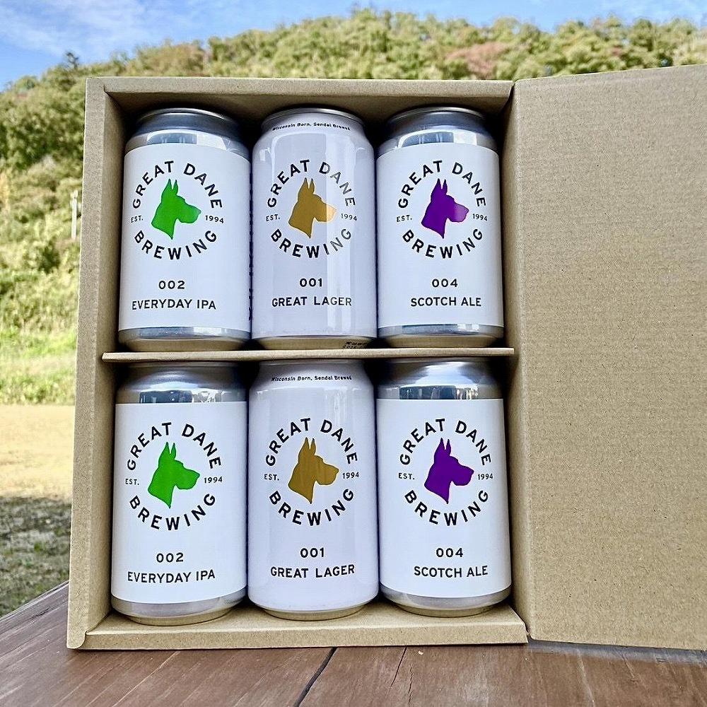 【ふるさと納税】グレートデーンブリューイング 定番3種6缶詰め合わせ ラガービール【クラフトビール 飲み比べ 詰め合わせ ご当地ビール ビール お酒 さけ 人気 ギフト 父の日 母の日 プレゼント】 | IPA ラガー エールビール お酒 さけ 人気 おすすめ 送料無料 ギフト サムネイル3