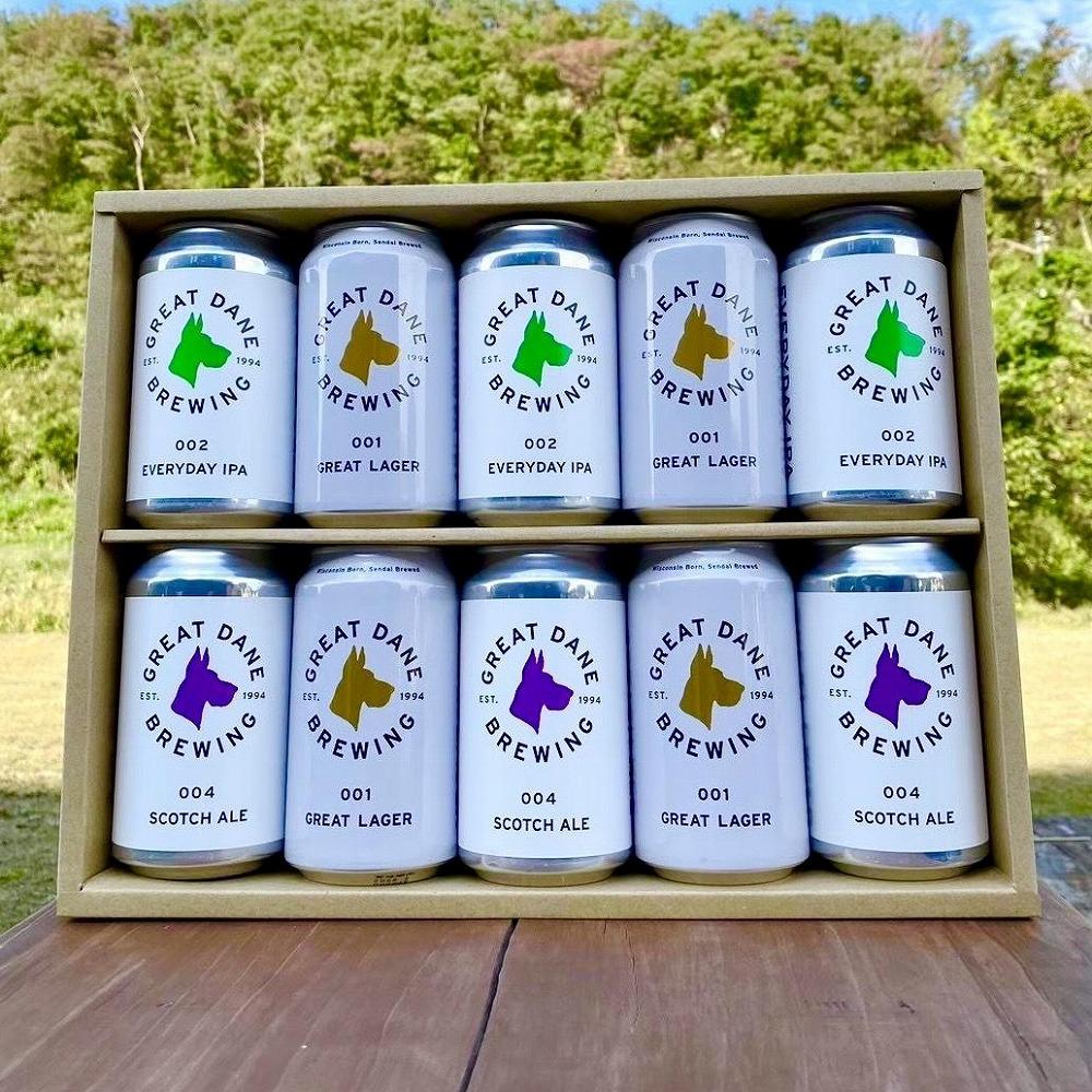 【ふるさと納税】グレートデーンブリューイング 定番3種10缶詰め合わせ ラガービール【クラフトビール 飲み比べ 詰め合わせ ご当地ビール ビール お酒 さけ 人気 ギフト 父の日 母の日 プレゼント】 | IPA ラガー エールビール お酒 さけ 人気 送料無料 ギフト サムネイル3