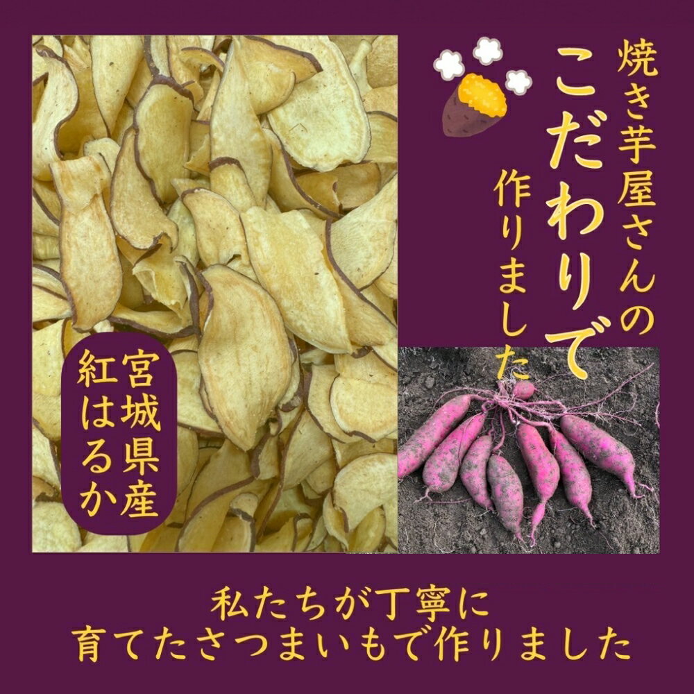 【ふるさと納税】焼き芋屋が作る さつまいもチップス 干し芋 ｜選べる 干し芋 さつまいもチップ お芋 紅はるか 美容 無添加 スイーツ 砂糖不使用 おやつ 国産 石巻産 石巻 宮城 - 画像3
