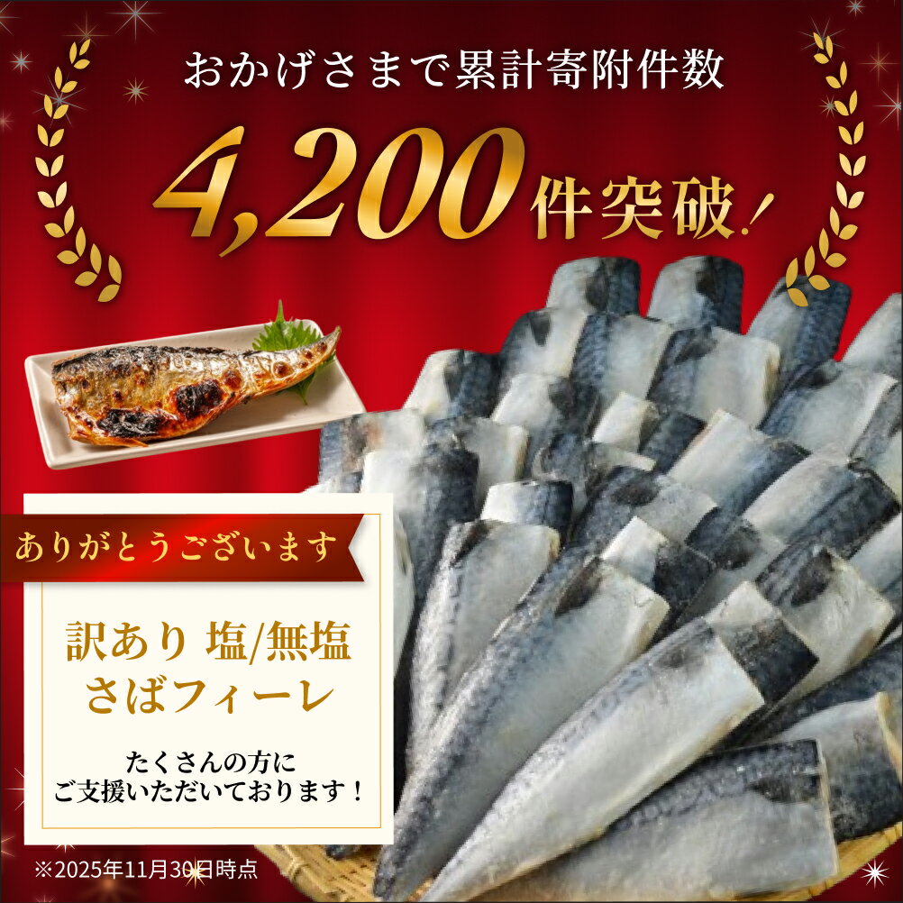 【ふるさと納税】《内容量が選べる》訳あり 国産さば 塩さば or 無塩さば さばフィレ 塩サバ 1kg 3kg 3.5kg 冷凍 サバ 魚 切身 鯖 わけあり 不揃い 急速冷凍 新鮮 魚 青魚 鯖フィレ サバフィレ サバフィーレ 塩鯖 saba 国産 切り身 焼き魚 宮城県 石巻市 宮城 石巻 14日以内 - 画像2