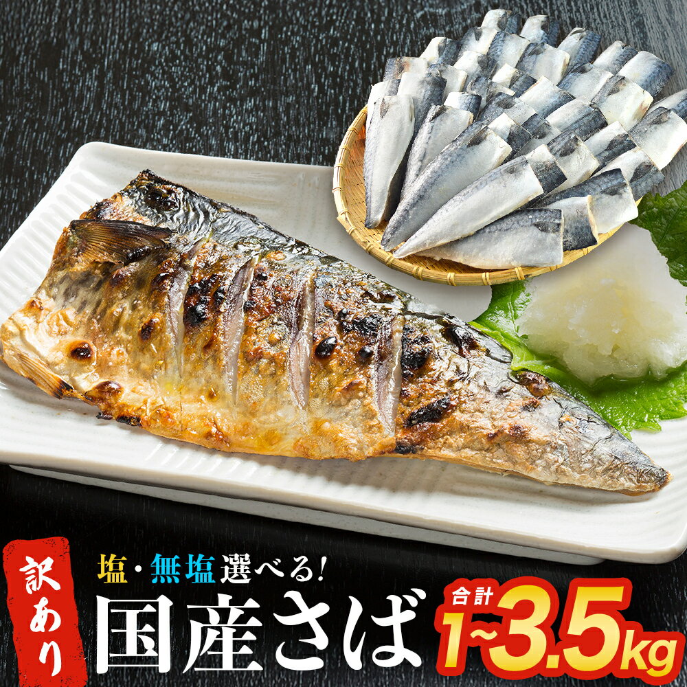 《内容量が選べる》訳あり 国産さば 塩さば or 無塩さば さばフィレ 塩サバ 1kg 3kg 3.5kg 冷凍 サバ 魚 切身 フィレ 鯖 わけあり 不揃い 急速冷凍 新鮮 魚 青魚 鯖フィレ サバフィレ サバフィーレ 塩鯖 saba 国産 切り身 焼き魚 宮城県 石巻市 宮城 石巻