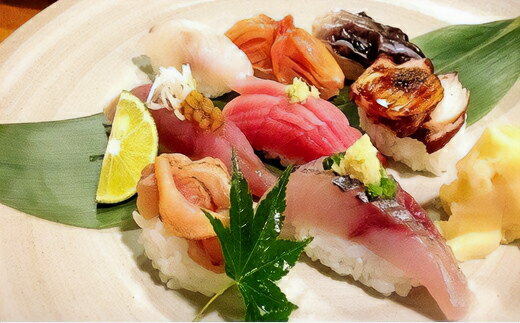 【ふるさと納税】◆店舗飲食◆寿司海道 鮨のしおがま 旬のおまかせにぎり 二人前 塩竈市 塩釜市 - 画像2