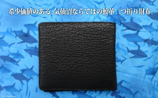 【ふるさと納税】 サメ革 二つ折り財布 [シャークス 宮城県 気仙沼市 20563641] メンズ 革財布 折り畳み さいふ サイフ 丈夫 長持 鮫 さめ サムネイル2