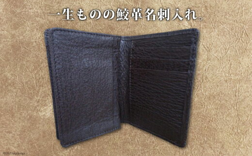 【ふるさと納税】 サメ革 名刺入れ [シャークス 宮城県 気仙沼市 20563913] メンズ ビジネス 丈夫 長持 鮫 さめ サムネイル2