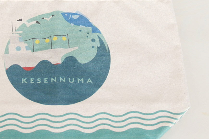 【ふるさと納税】 【厚手で丈夫！】エコバッグ スーパー用 [気仙沼市物産振興協会 宮城県 気仙沼市 20565273] エコ トート マチ広 - 画像3