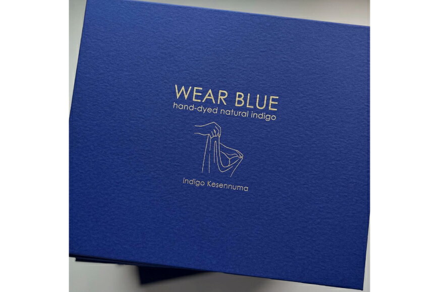 【ふるさと納税】 天然インディゴで染めたボタニカルストール（基準色） [インディゴ気仙沼 宮城県 気仙沼市 20563629] 綿 暖か レディース メンズ 男女兼用 ユニセックス サムネイル3