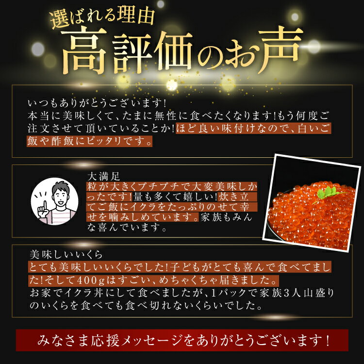 【ふるさと納税】 鮭 いくら 醤油漬け 200g×2p [宮城東洋 宮城県 気仙沼市 20563341] 魚介 イクラ さけ サケ 鮭 冷凍 小分け 醤油 鮭卵 鮭いくら - 画像2
