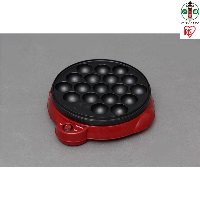 ホットプレート たこ焼きプレート ITY-18A-R レッド アイリスオーヤマ 電気 たこ焼き器 ホットプレート | 新生活