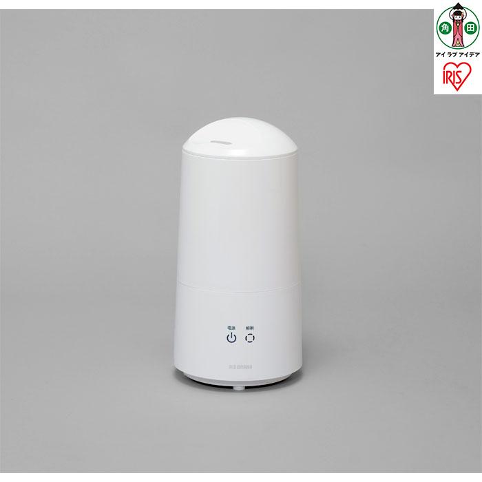 加湿器 卓上 おしゃれ 静音 UHM-280B-W 超音波式加湿器 超音波式 LEDライト付 コンパクト タッチセンサー 抗菌 乾燥対策 連続運転 簡単操作 静音 小型 フラット オフィス インテリア リビング アイリスオーヤマ | 新生活